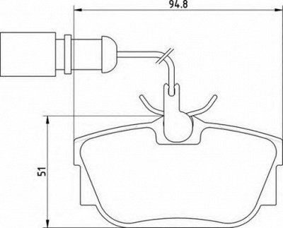 MAGNETI MARELLI 363710205135 -  Комплект тормозных колодок, дисковый тормоз